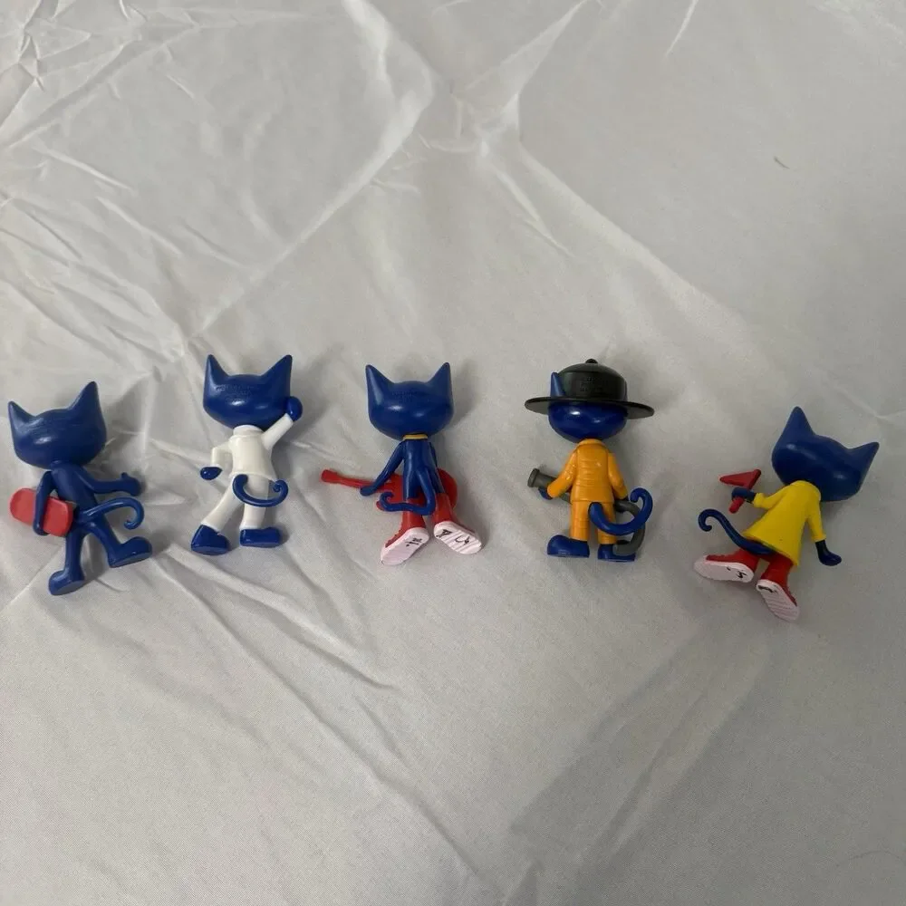 Pete The Cat Action Figures Toy Lot Of 5 Bundle